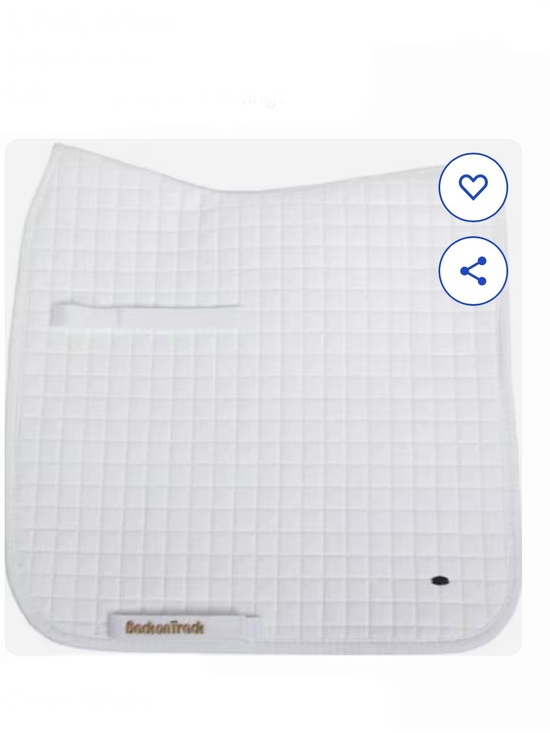 Back on Track Other - Back on Track Dressage Saddle Pad - White